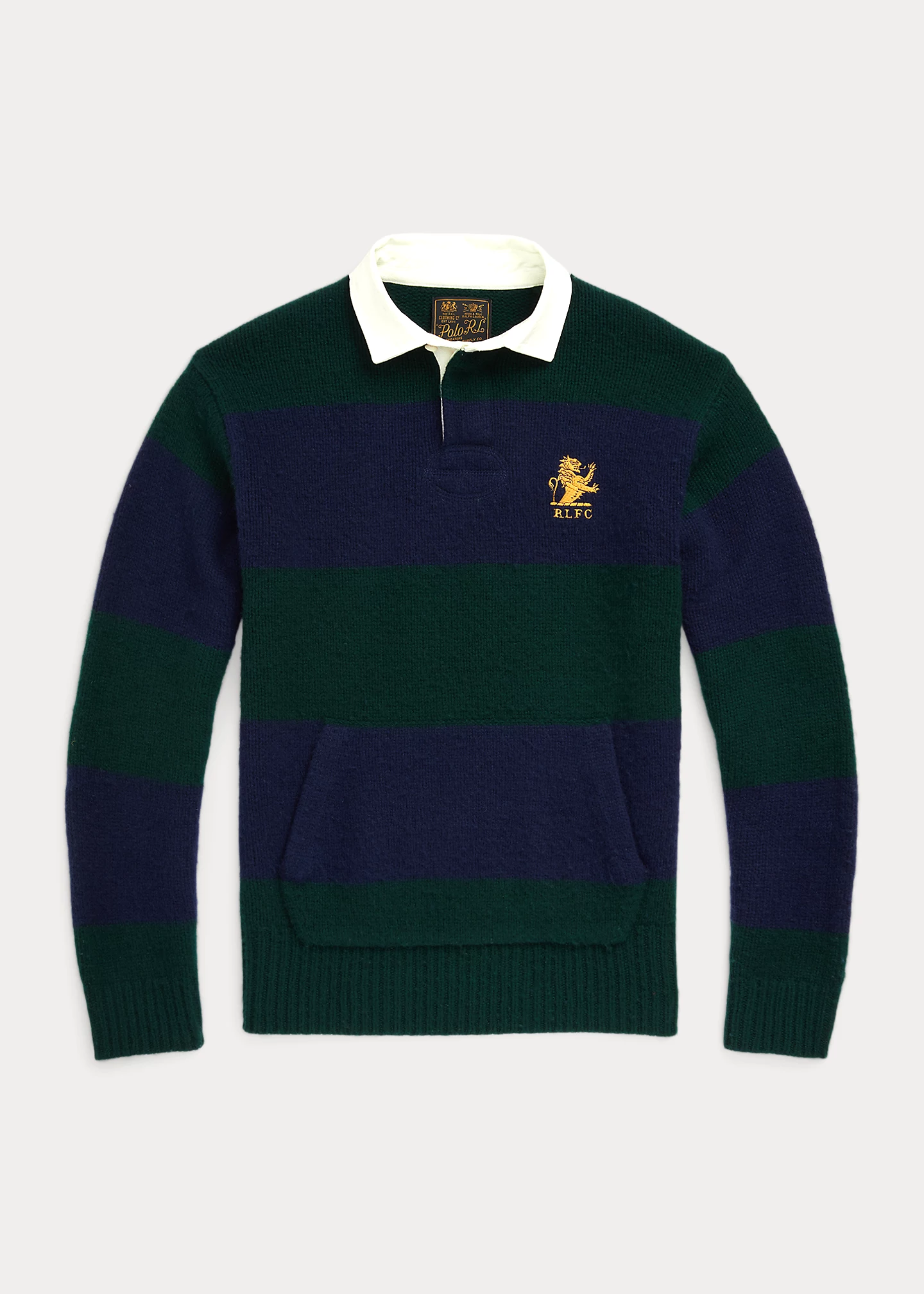 Striped Wool-Cashmere Rugby Sweater