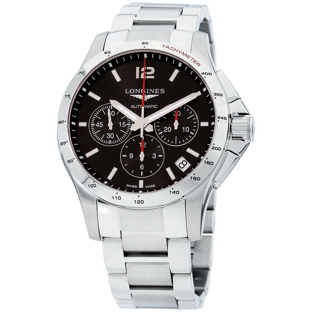 [2026 Mirror Grade]Longines Men's L3.697.4.56.6 Conquest Chronograph Stainless Steel Watch