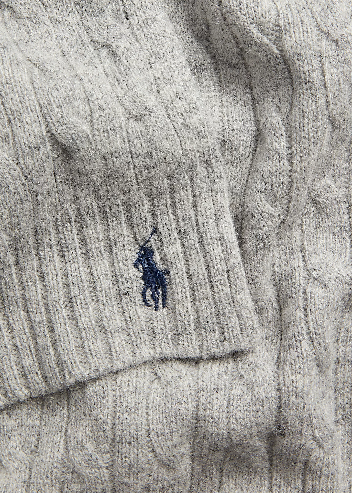 Cable-Knit Wool-Cashmere Scarf