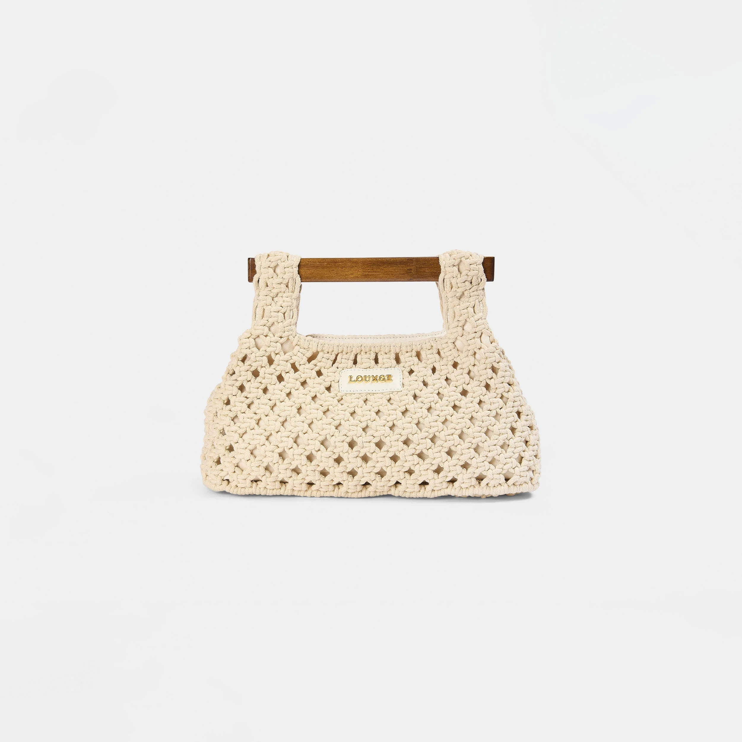 Clover Clutch Bag - Cream