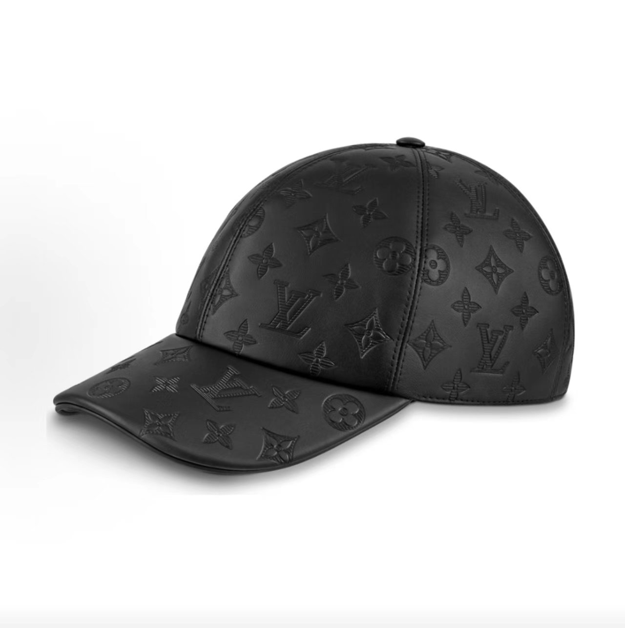 Louis Vuitton Embossed Monogram Leather Baseball Cap