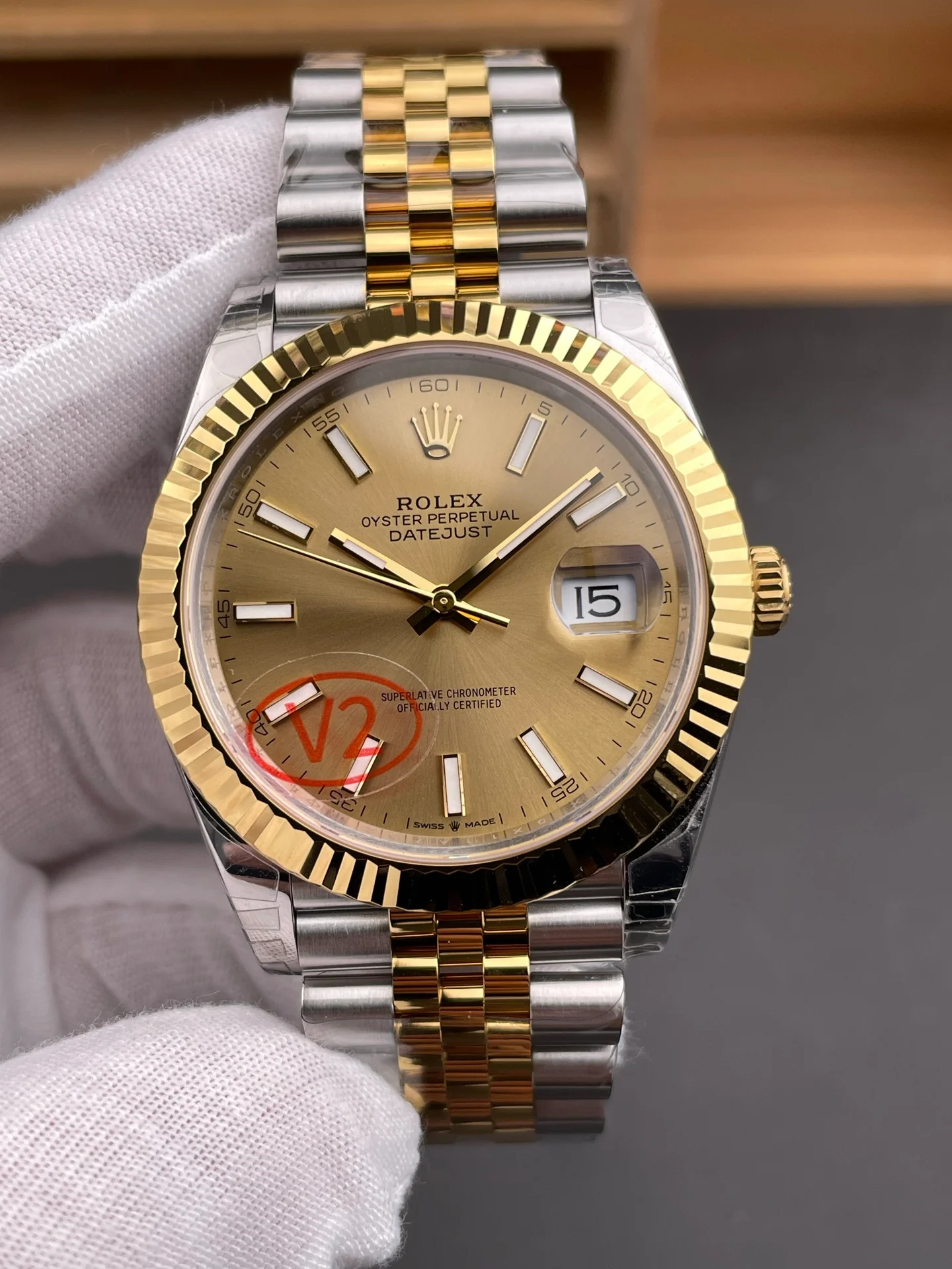 Two-Tone Datejust Champagne Dial V2