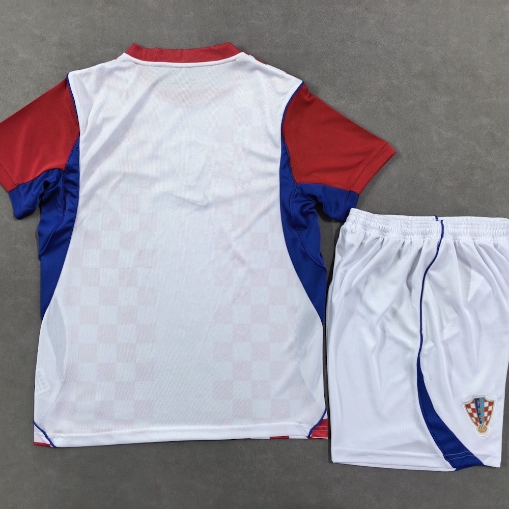 2026 World Cup Croatia Kid Football Kit Home