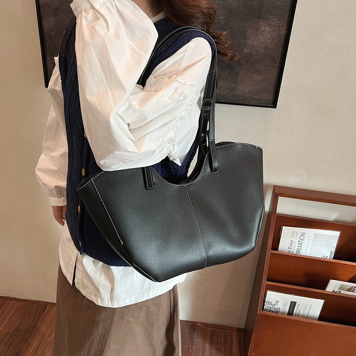June Vegan Leather Tote