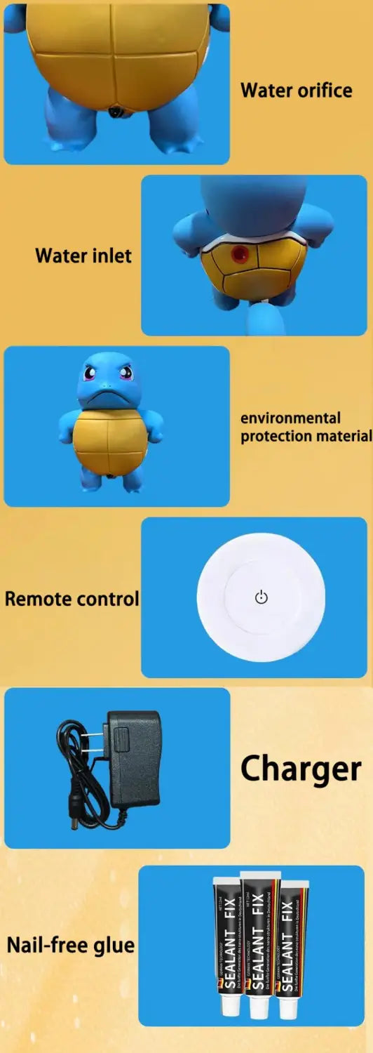 Fashionsarah.com Fashionsarah.com Cute Squirtle Car Water Spray Toys