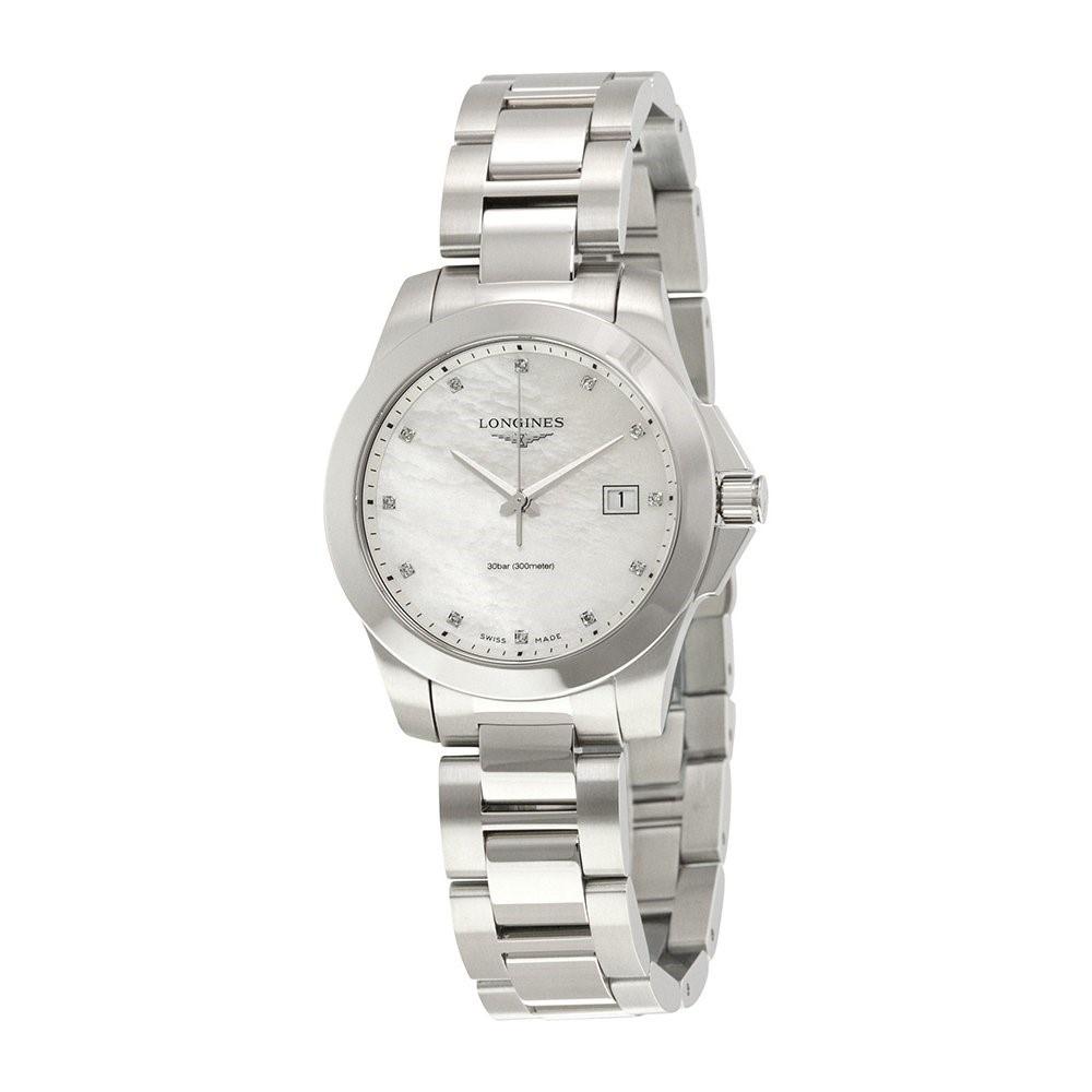 [2026 Mirror Grade]Longines Women's L33784876 Conquest Stainless Steel Watch