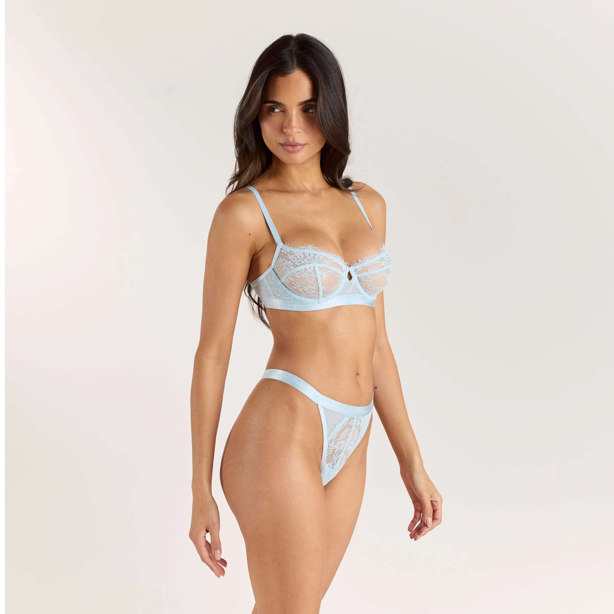 Entice Balcony Bra - Light Blue