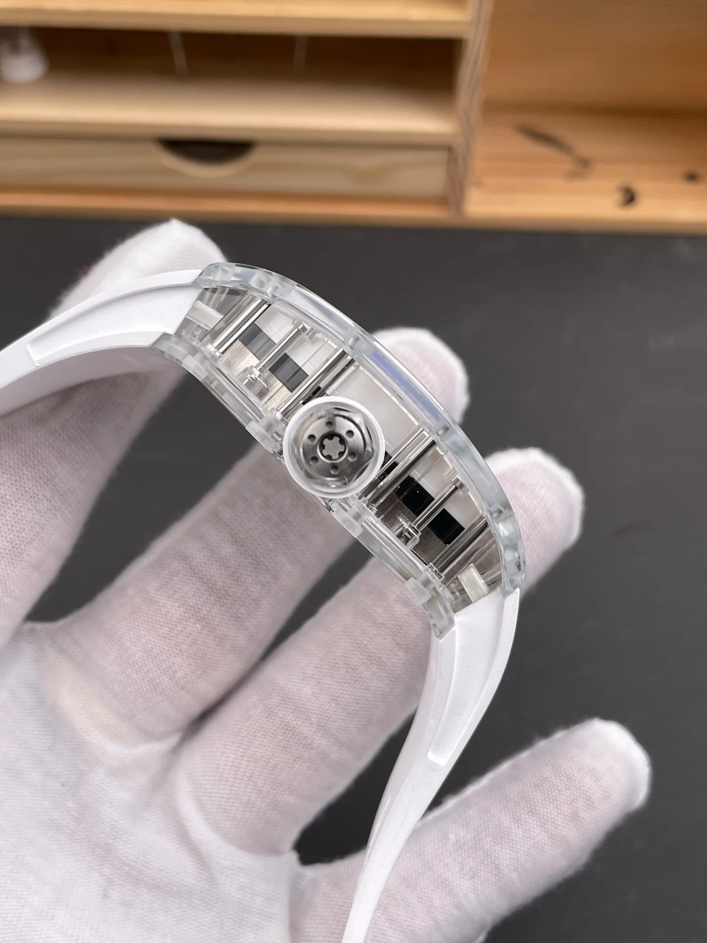 RM38-02 Transparent Sapphire Case