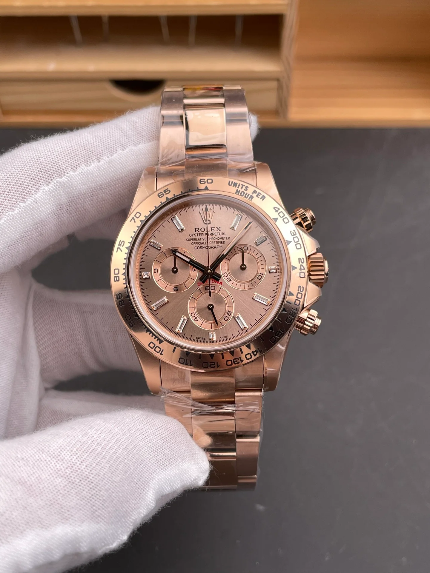 Pink Ice Daytona Pink Stone Dial