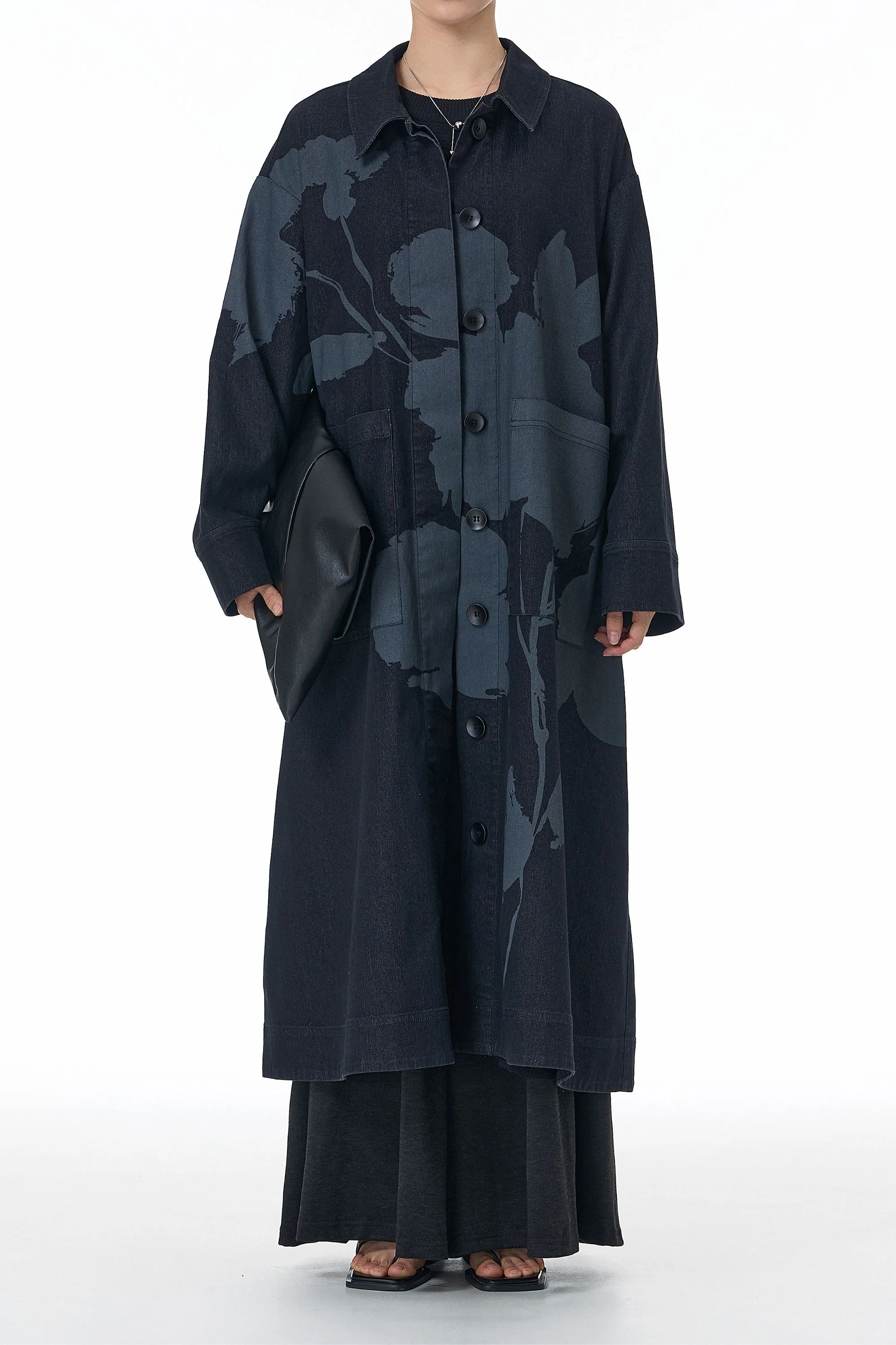 Ink & Ash Black Trench Coat