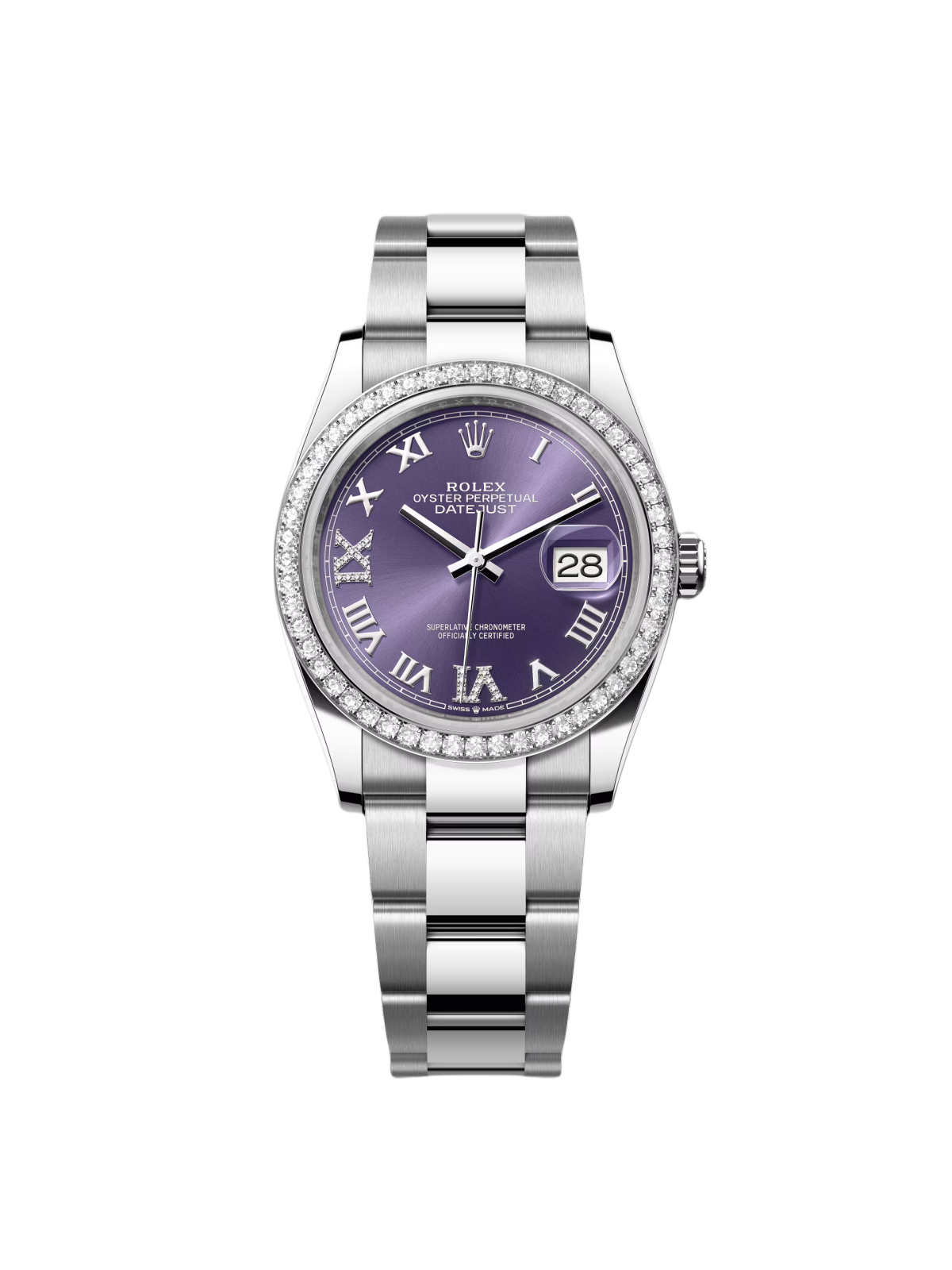 [2026 Mirror Grade]RLX  Datejust 36mm 126284 Aubergine Dial Jubilee Bracelet