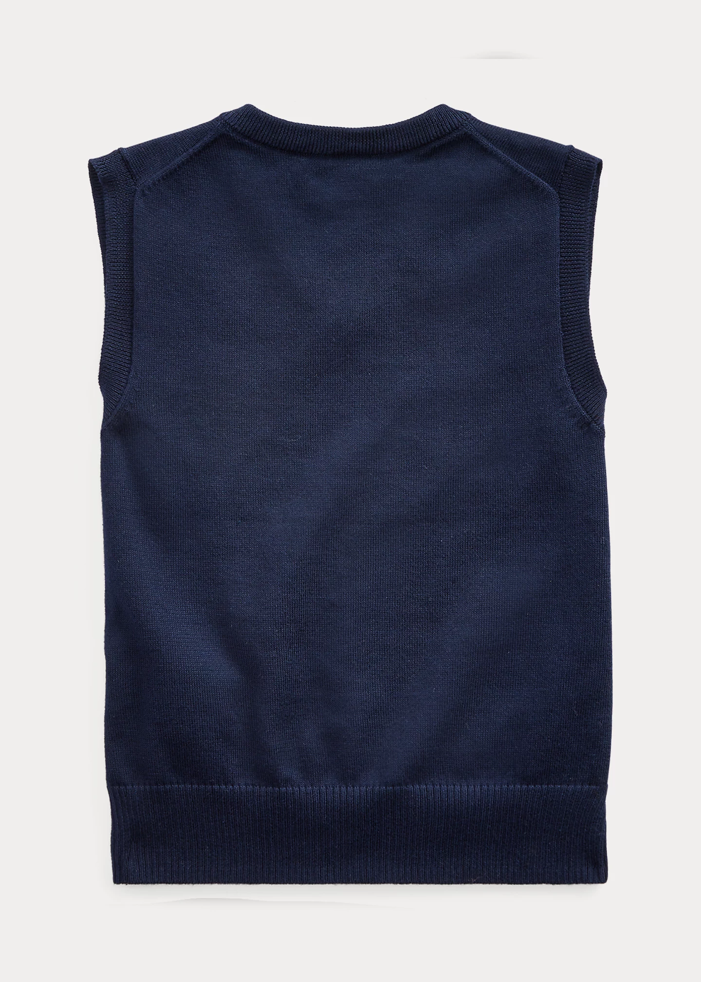 Cotton V-Neck Sweater Vest