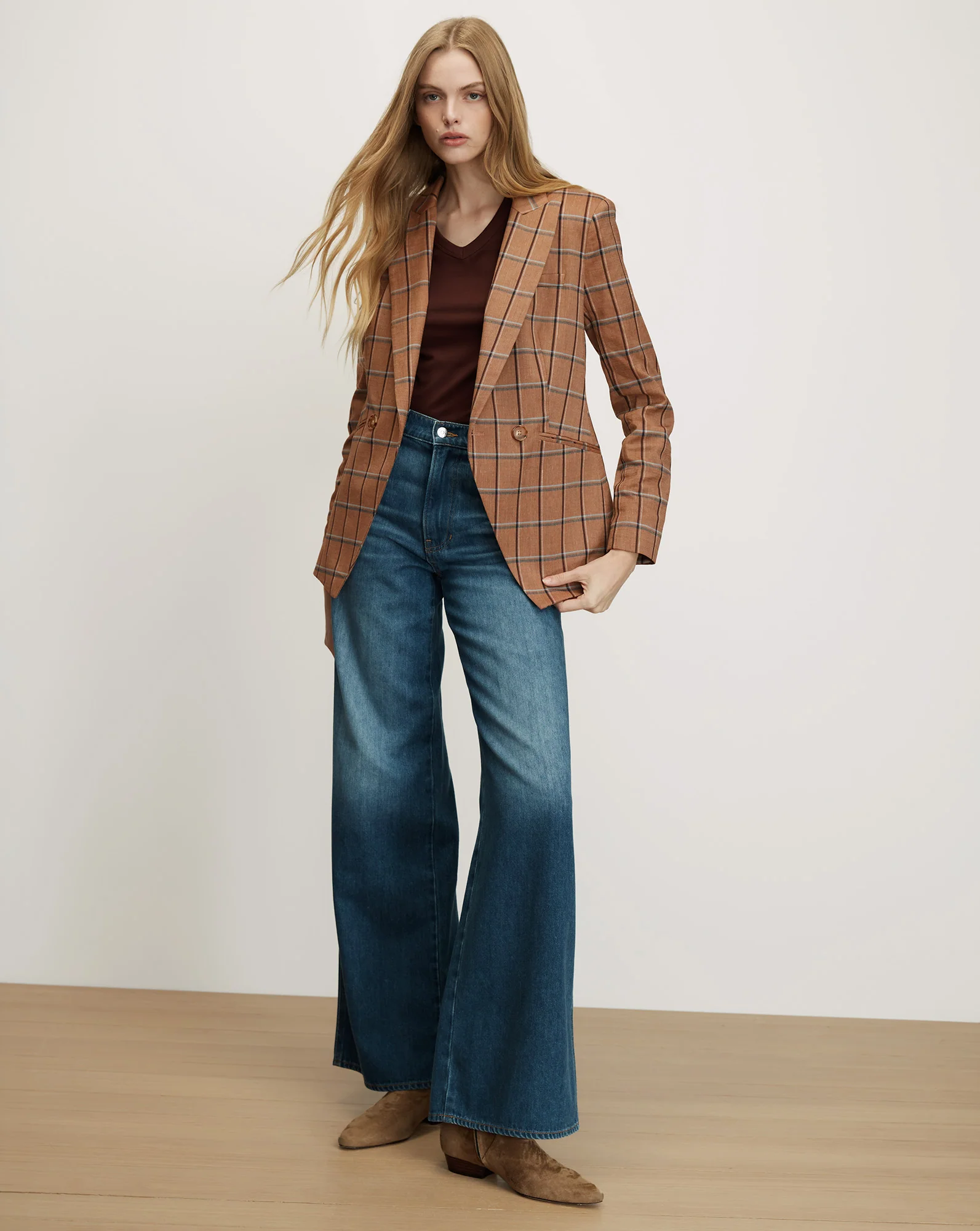 Rickie Plaid Dickey Jacket