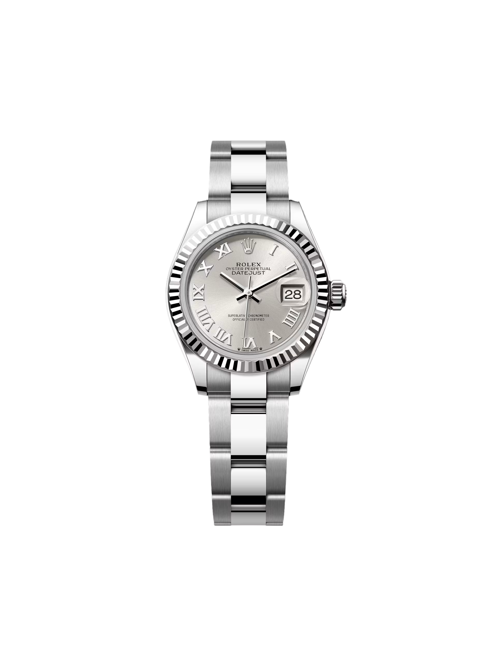 [2026 Mirror Grade]RLX Lady-Datejust 28mm 279174 Silver Roman Dial Oyster Bracelet