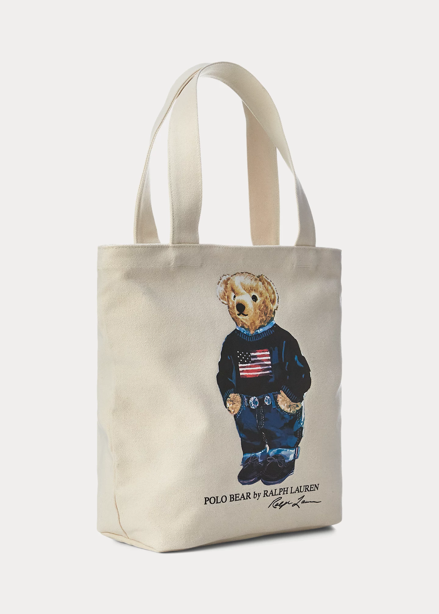 Polo Bear Cotton Canvas Tote
