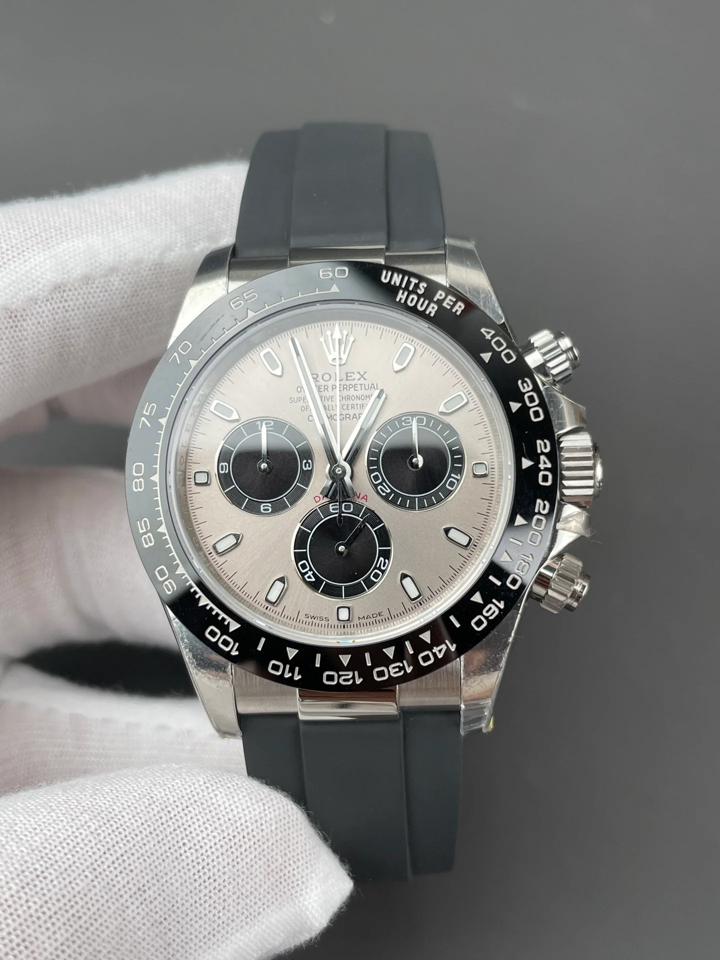 Rolex Cement Grey Rubber Daytona M126519LN-0006