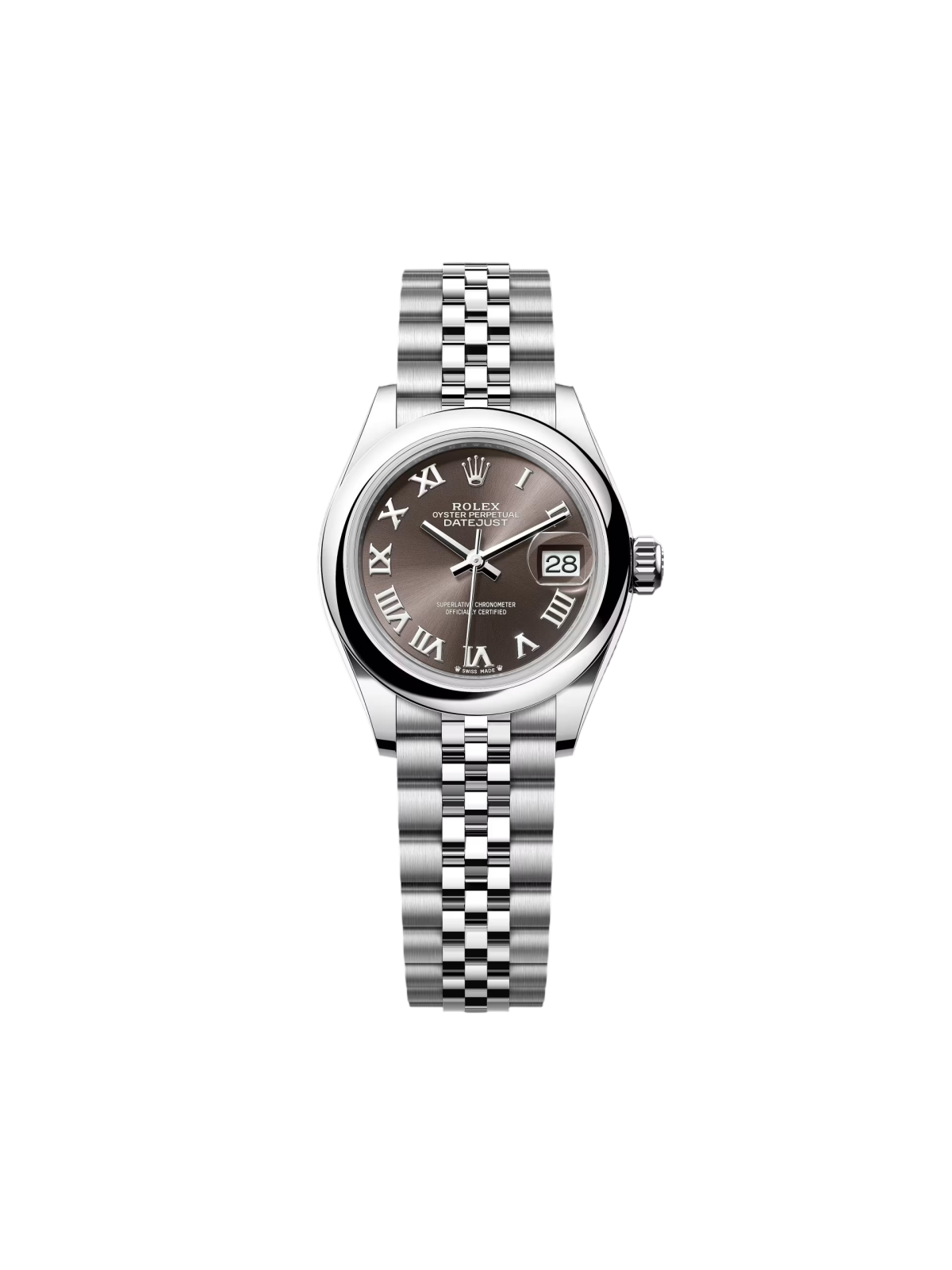 [2026 Mirror Grade]RLX Lady-Datejust 28mm  m279160 Oyster Perpetual Dark Grey Dial Oyster Bracelet