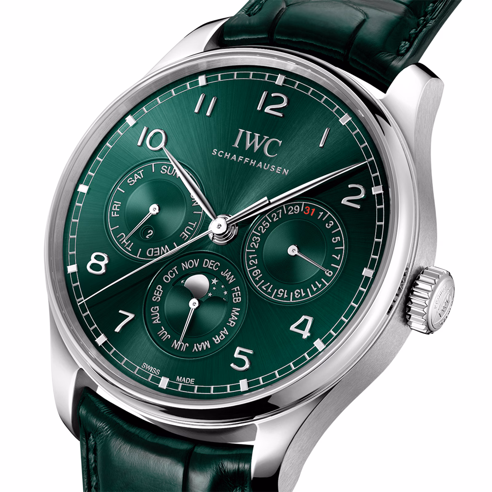 [2026 Mirror Grade]IWC Portugieser Automatic 42mm Mens Watch Green IW344207