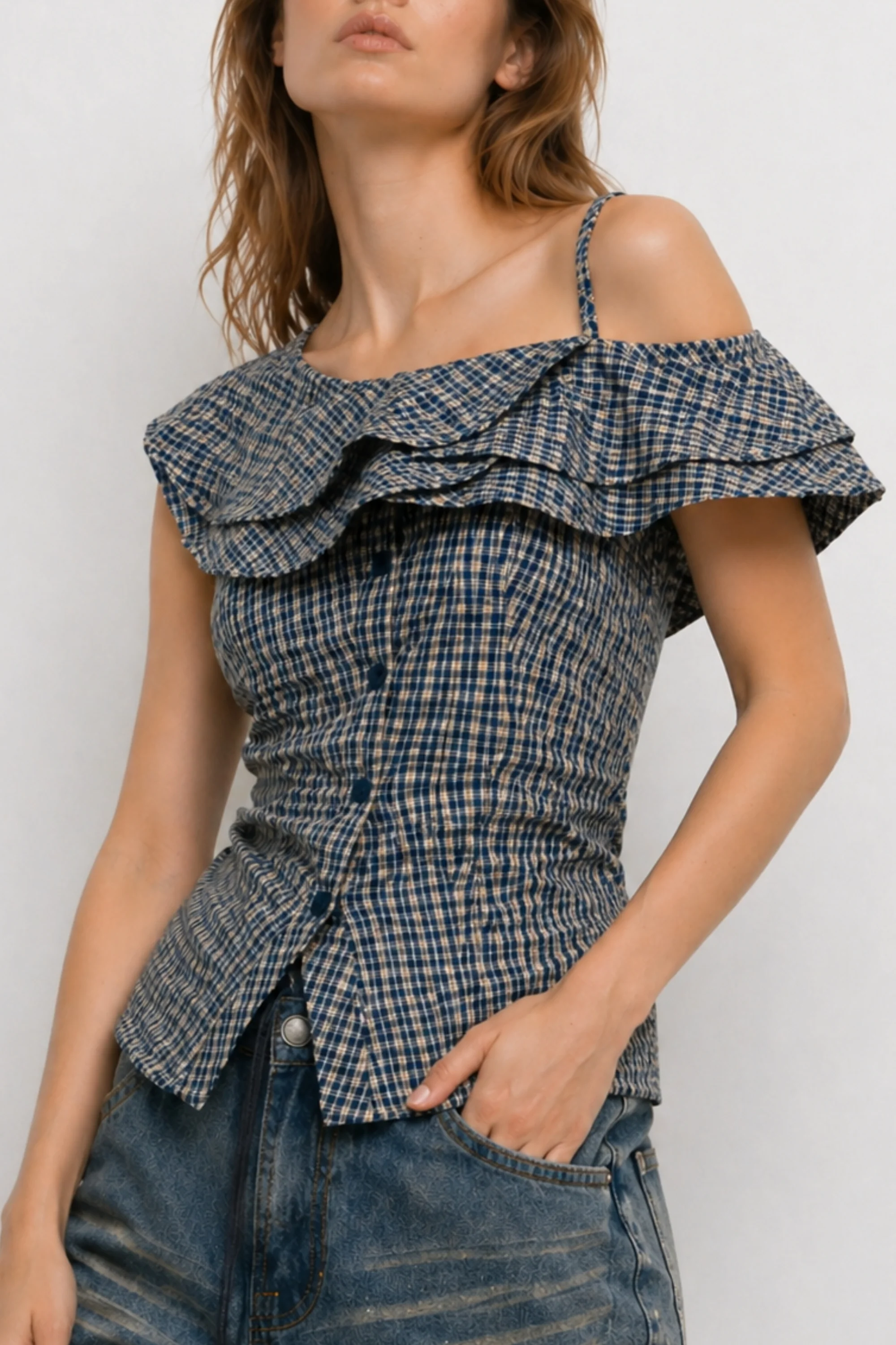 Gingham Muse Top
