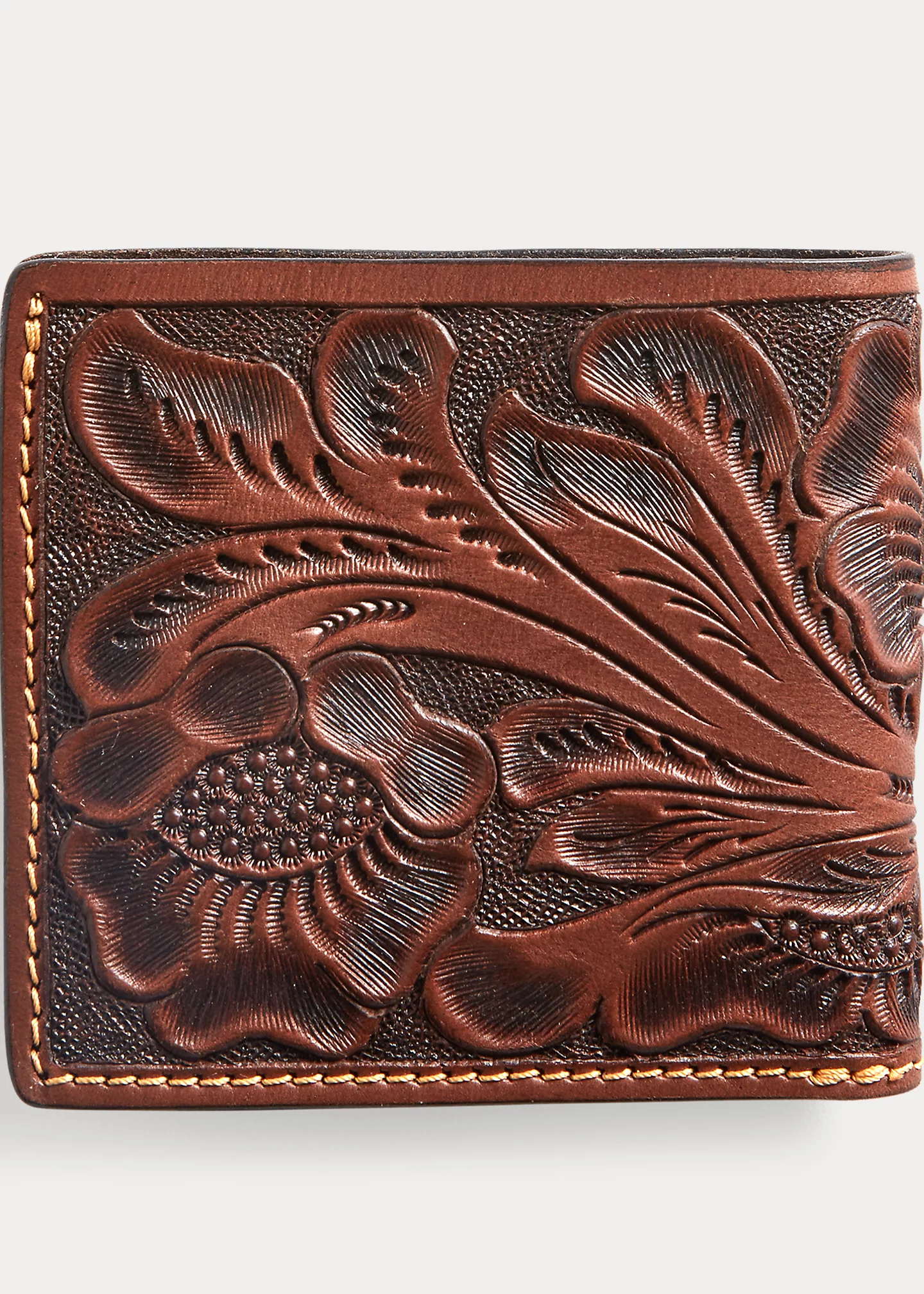 Hand-Tooled Leather Billfold