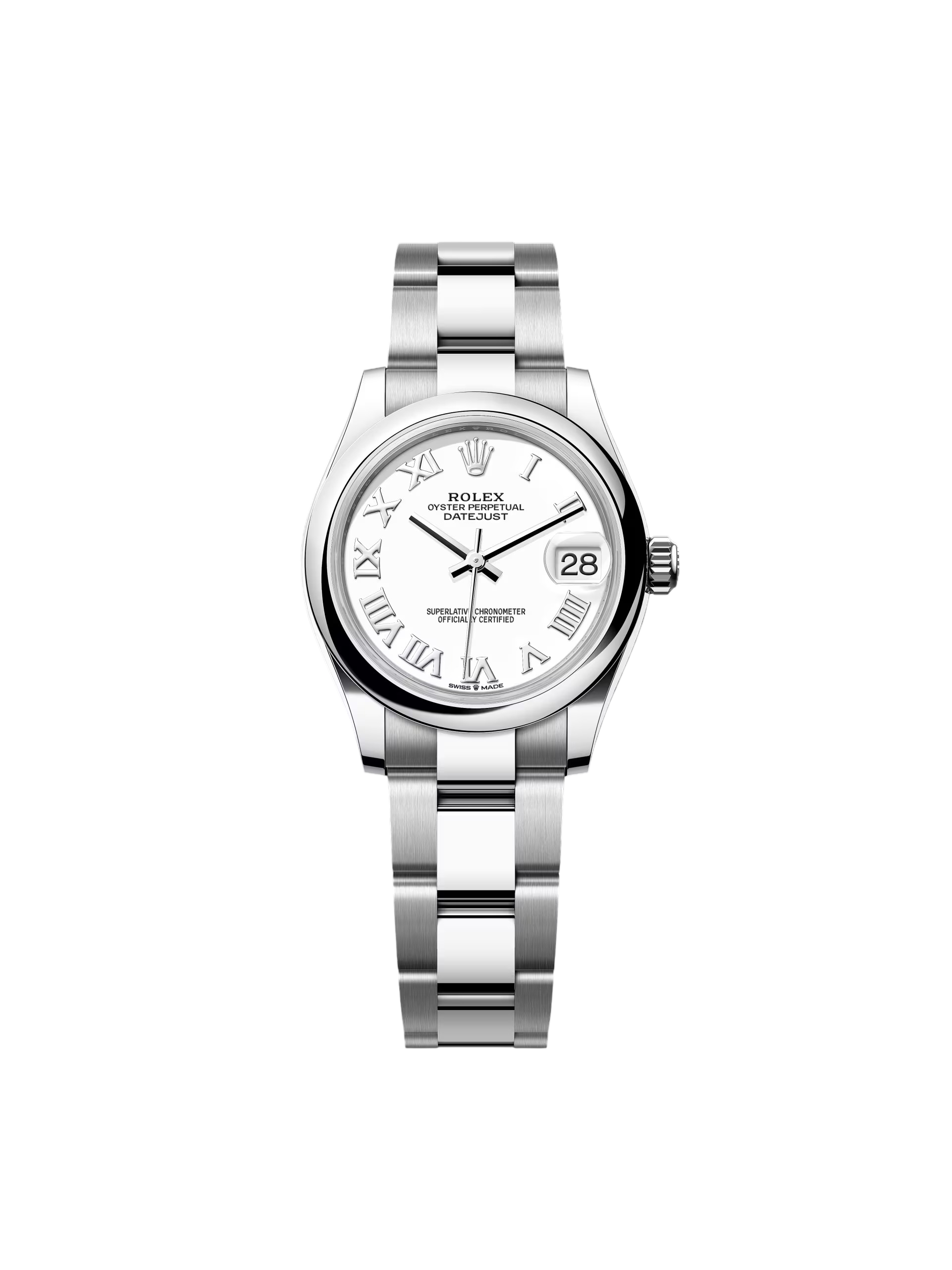 [2026 Mirror Grade]RLX Datejust m278240-0003/0004 31mm White Roman Domed Bezel Oyster Oystersteel