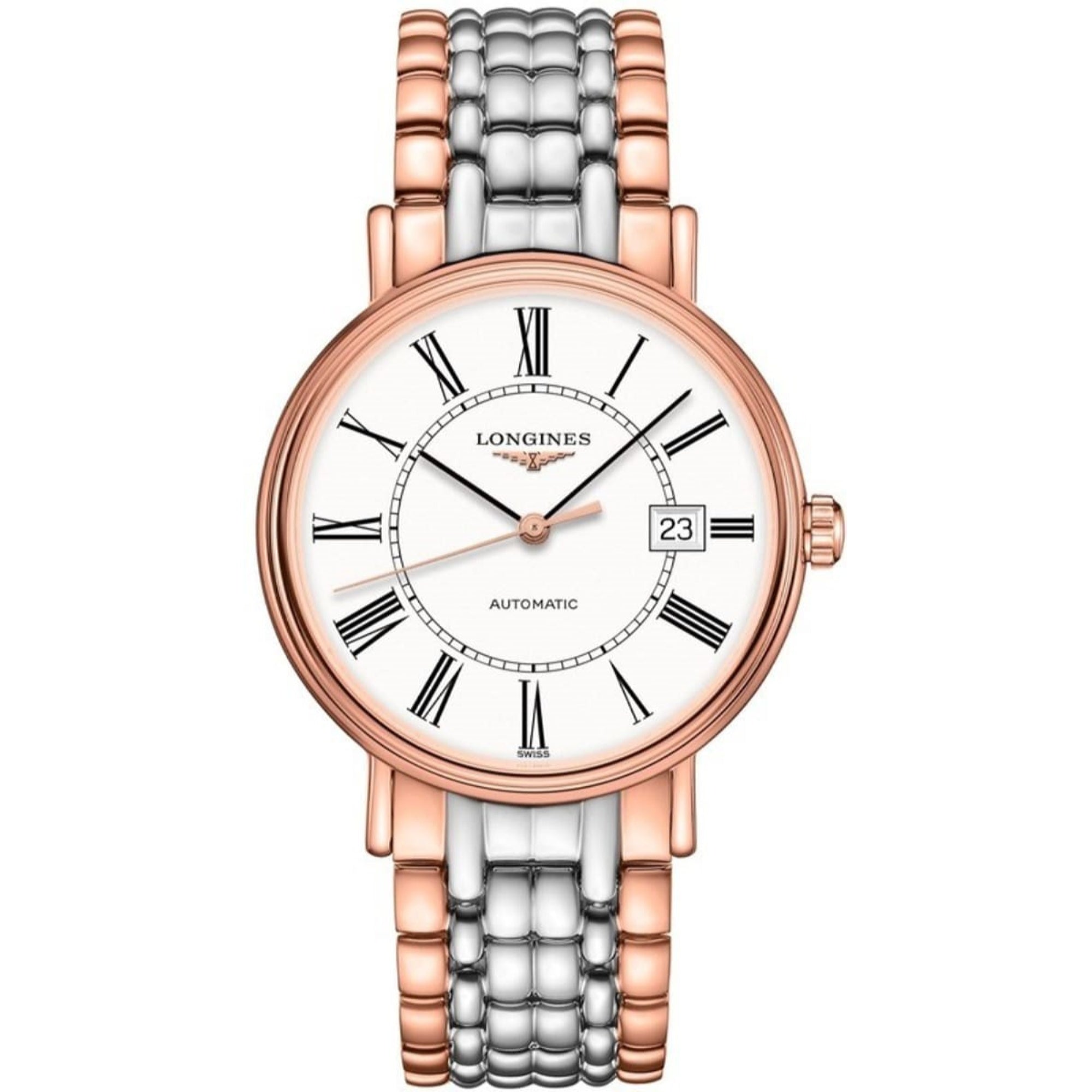 [2026 Mirror Grade]Longines Unisex L4.922.1.11.7 Presence Two-Tone Stainless Steel Watch