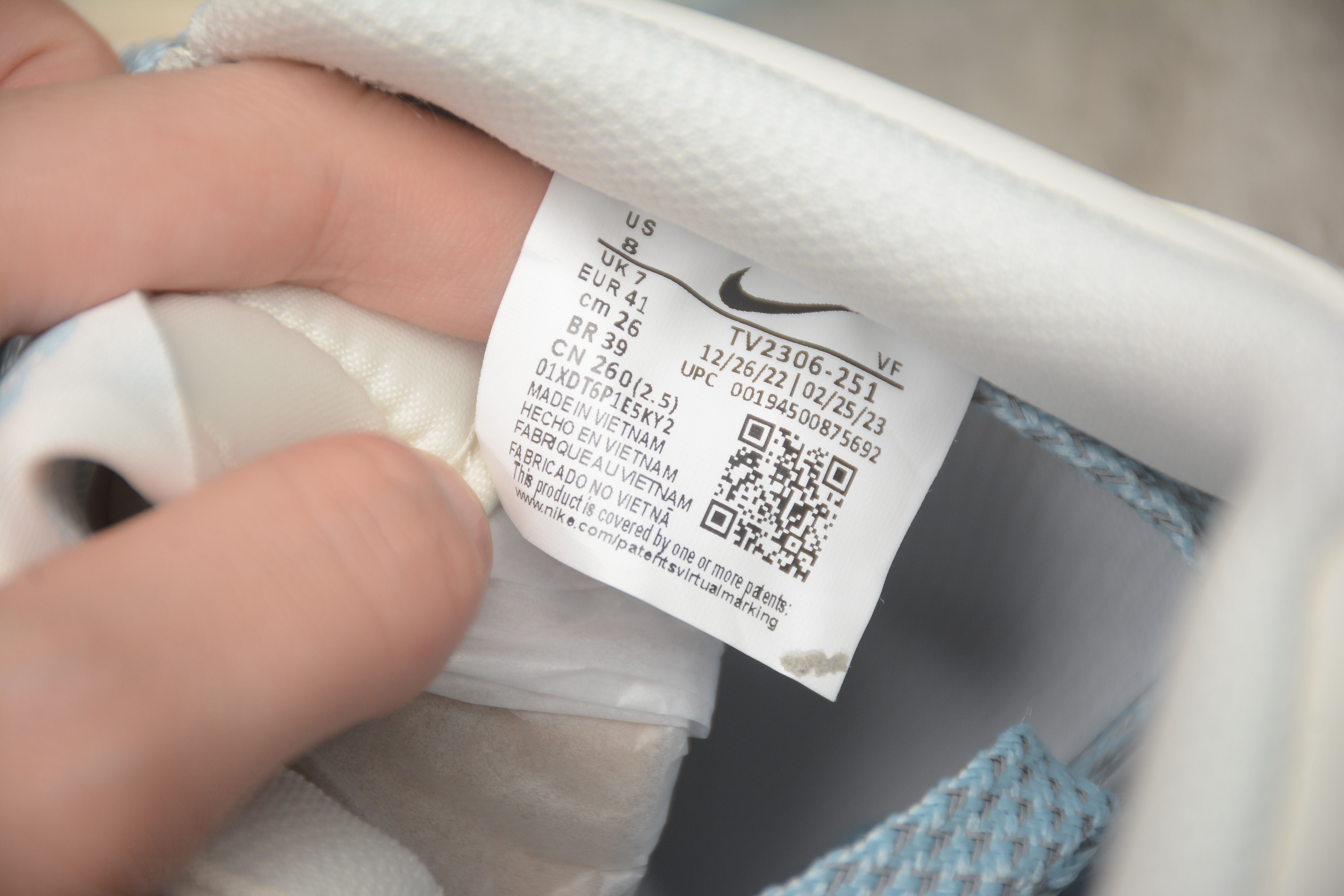 Air Force 1 07 Low NIKE × Off White Ice Blue TV2306-251