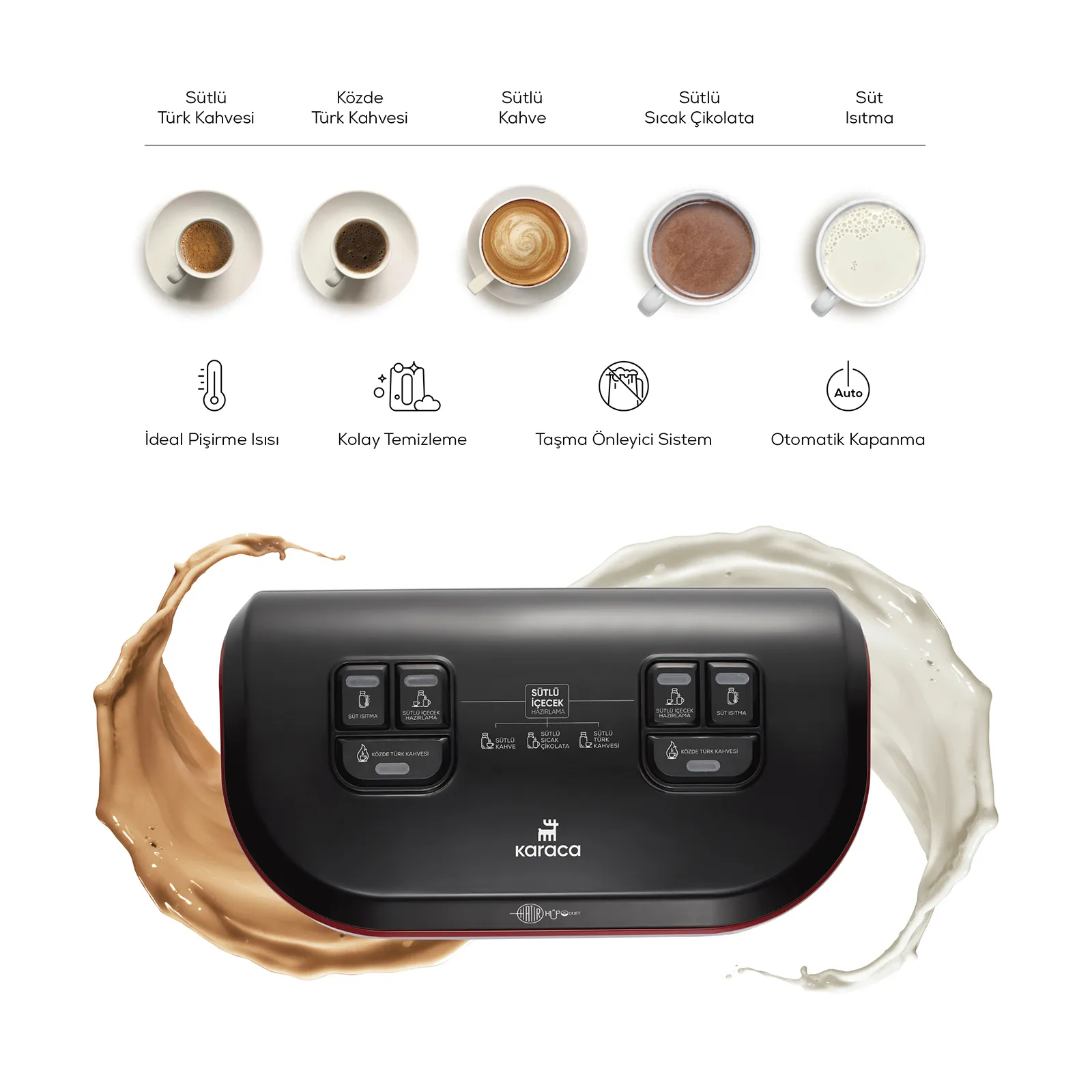 Machine à café turc Karaca Hatir Hups Duet, gris