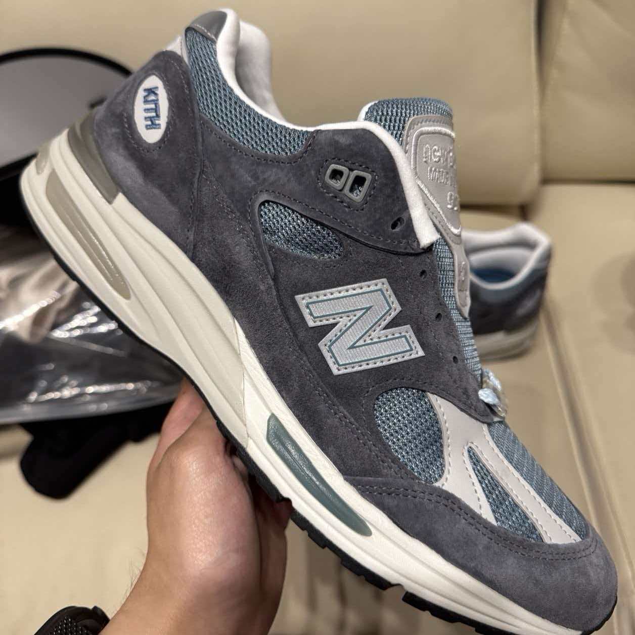 Kith × New Balance 991v2 Made in UK 'Steel Blue'