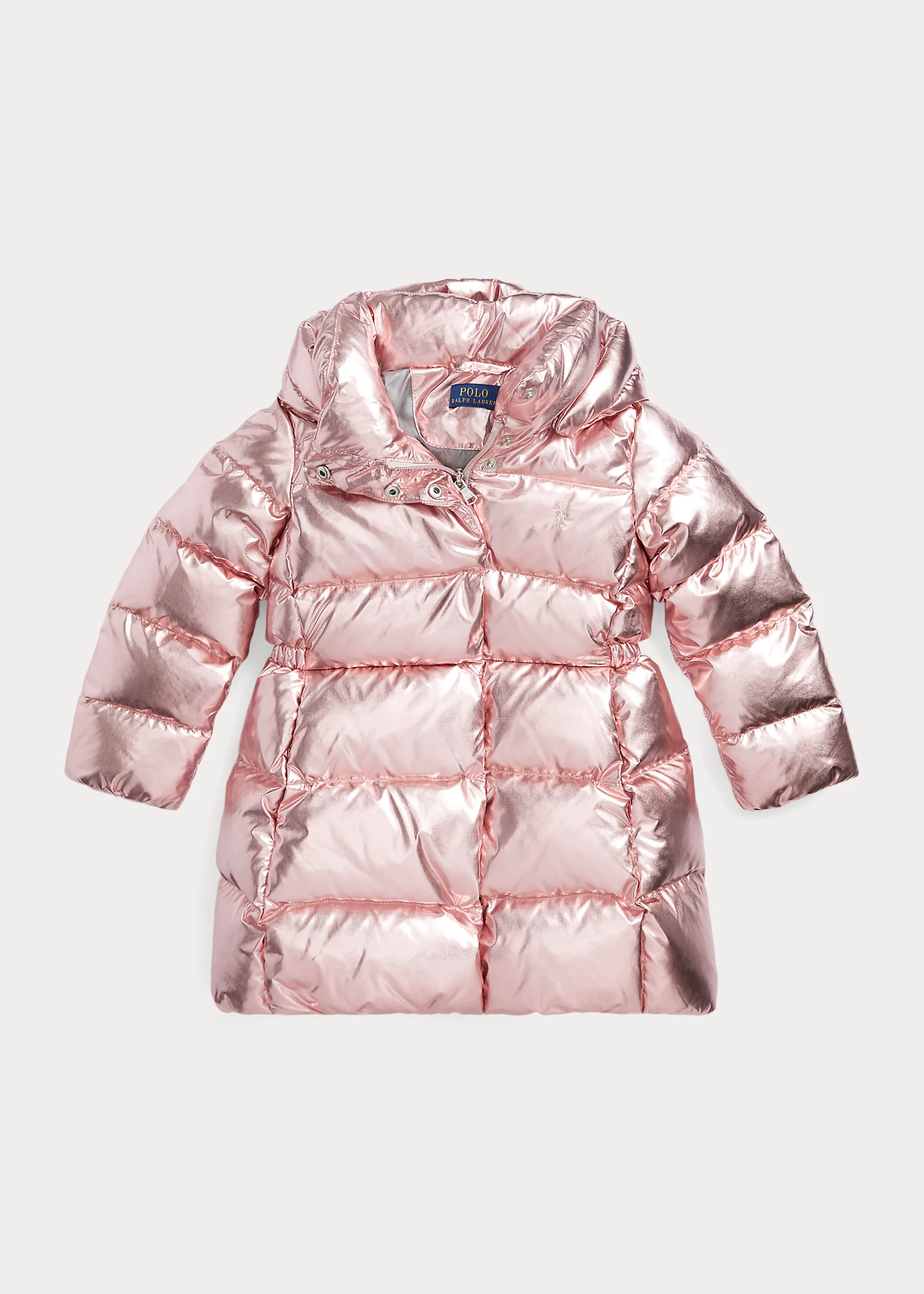 Metallic Water-Repellent Down Coat