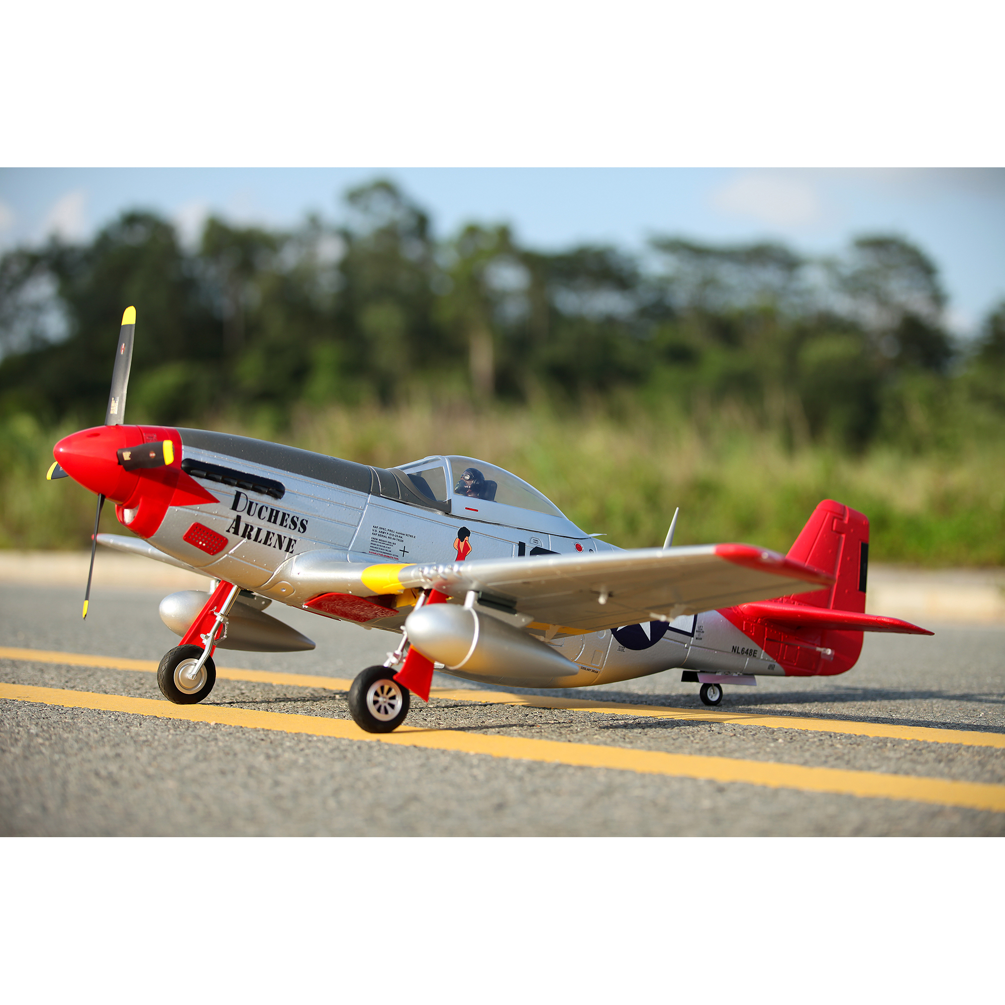 P-51D Red Tail V8 PNP, 1450mm