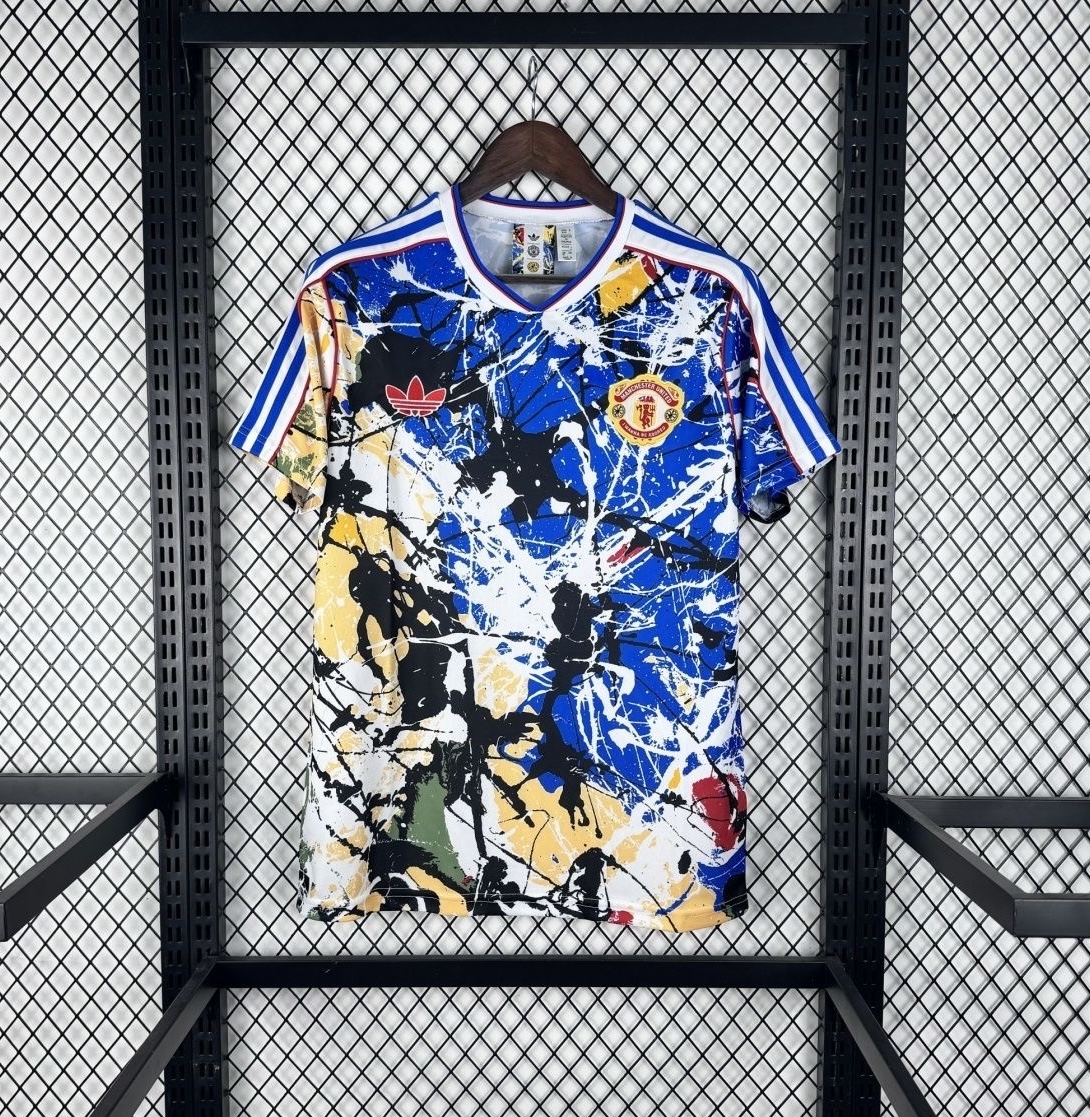 Manchester United Football Jersey x Stone Roses Custom Shirt 2025/26