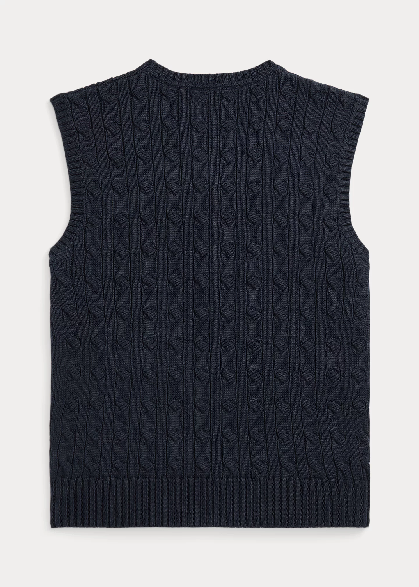 Cable-Knit Cotton Sweater Vest