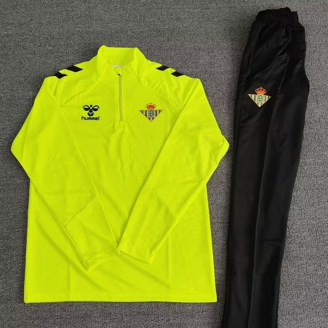 Real Betis Training Kit (Sweatshirt+Pants) Yellow 2025/26