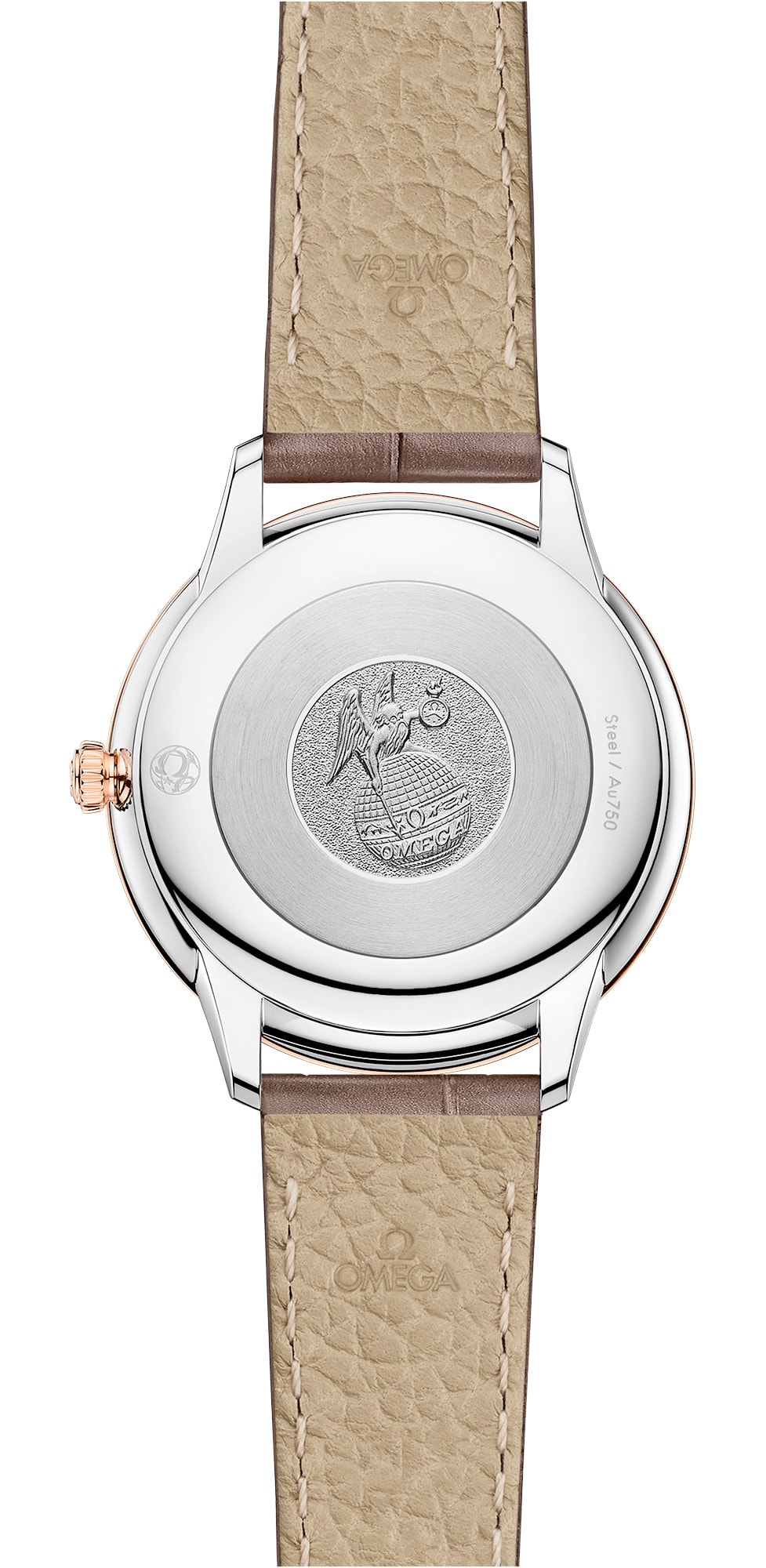 [2026 Mirror Grade]2025 Omega 434.23.30.60.52.001 De Ville Prestige 30mm Steel Sedna Gold on Leather Strap