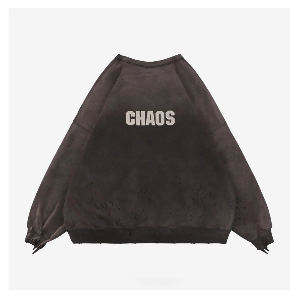 Saint Michael CHAOS Distressed Crewneck Sweatshirt