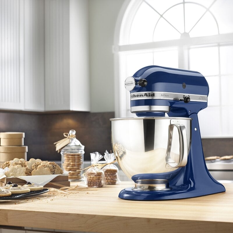 Kitchenaid KSM150PSBW Artisan Series 5-Qt. Tilt-Head Stand Mixer, Blue Willow