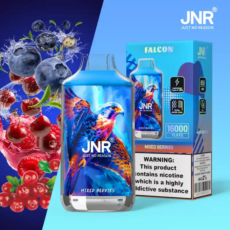 JNR - Falcon - 16K Puffs - Disposable Vape - Mixed Berries