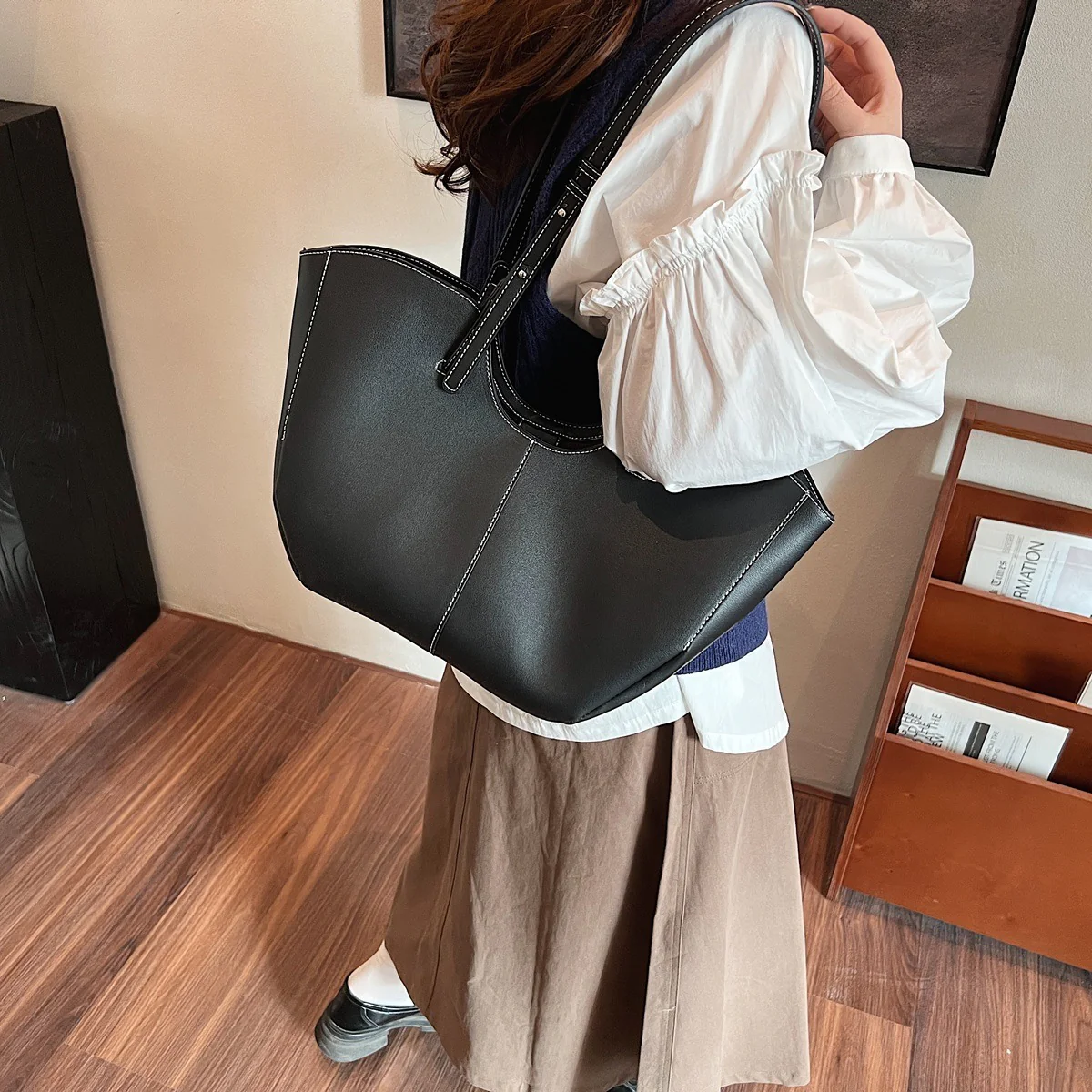 June Vegan Leather Tote