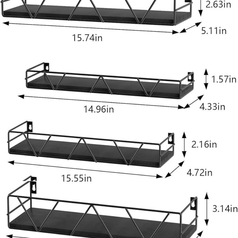 Floating Shelves Set of 4