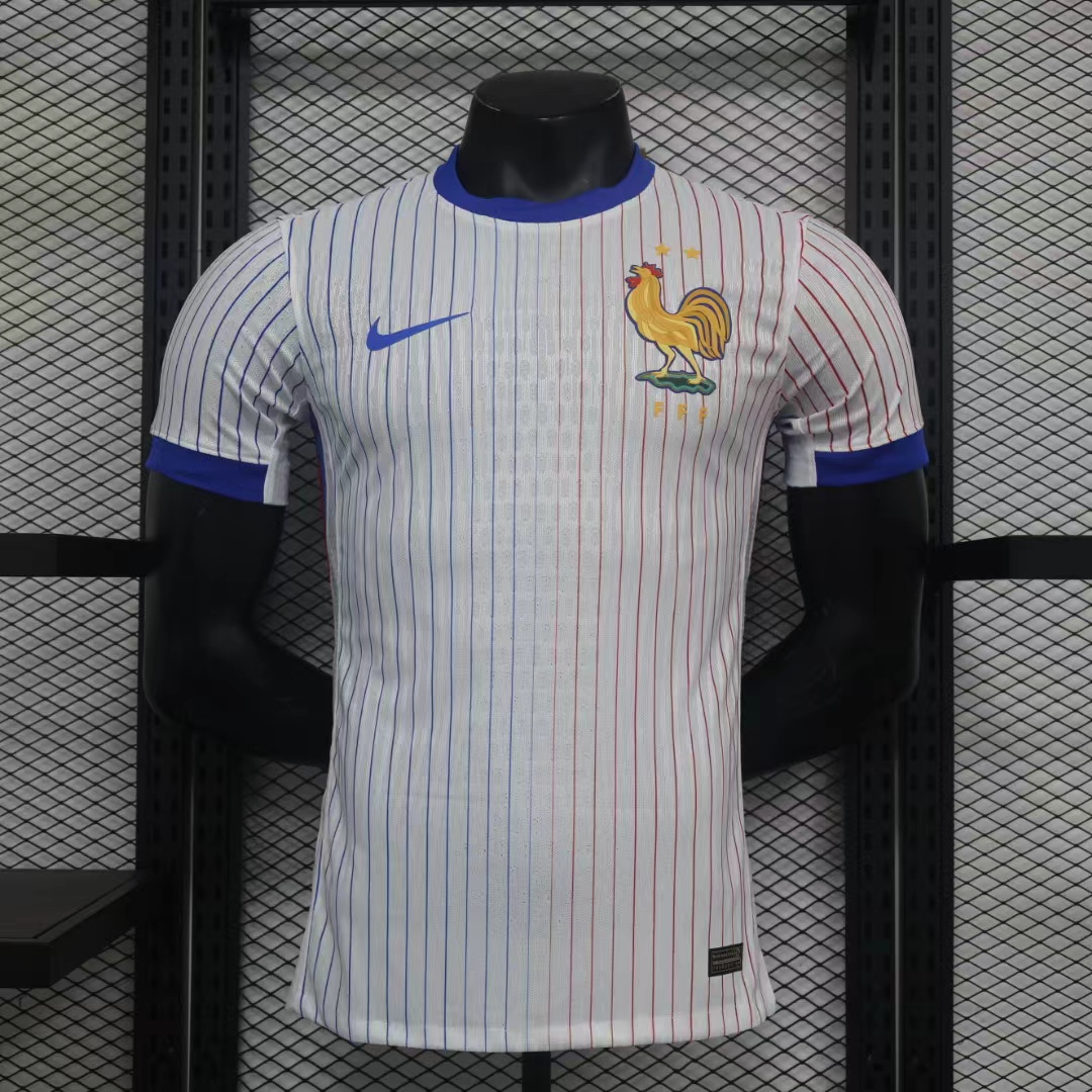 France Authentic Soccer Jersey Away Shirt EURO 2024