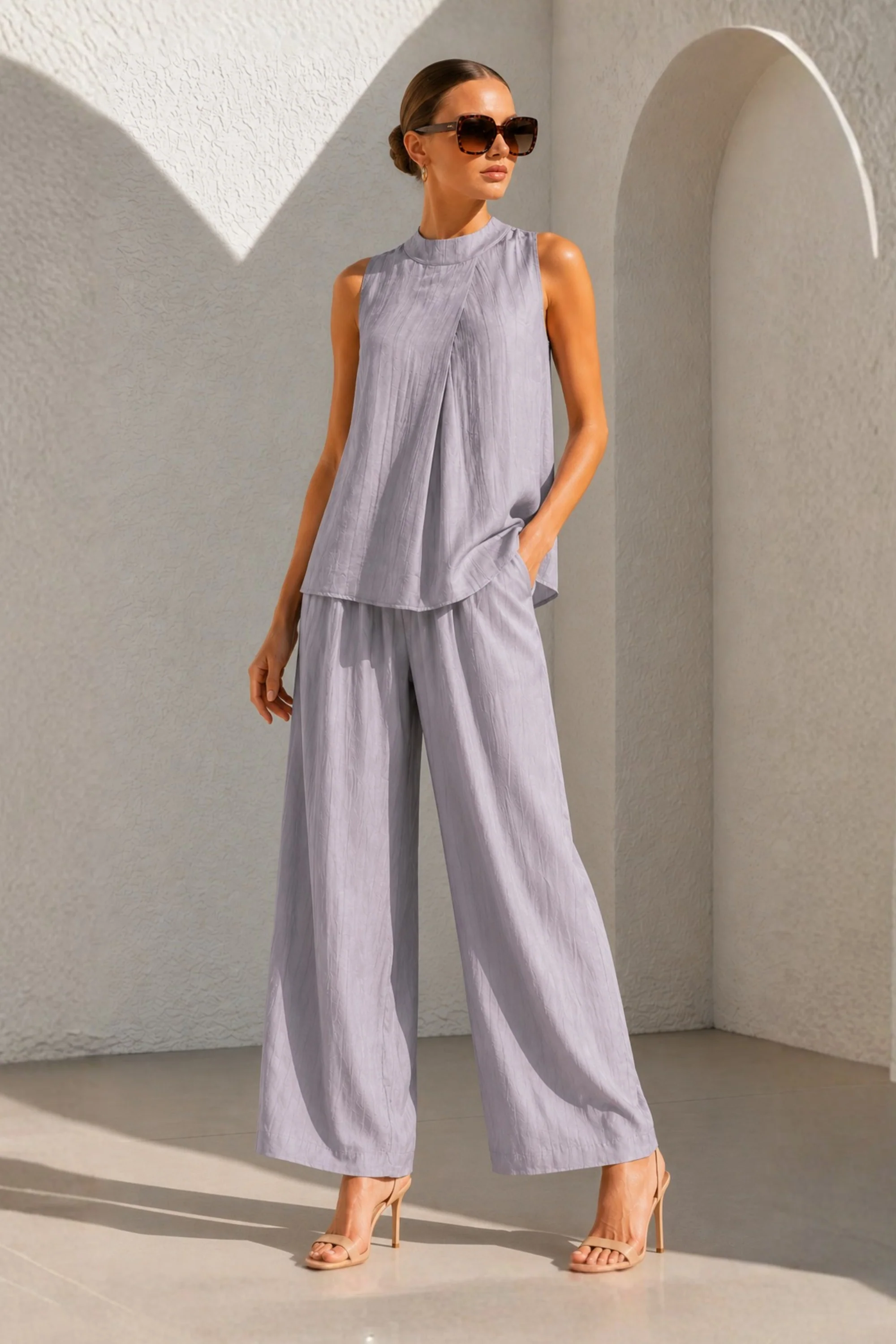 Taupe Minimalist Co-Ord Set
