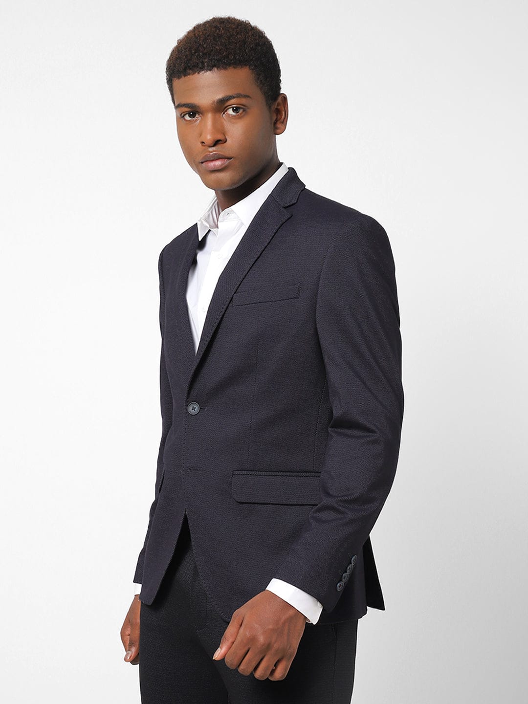 Men's Black Blazer TCJ46452
