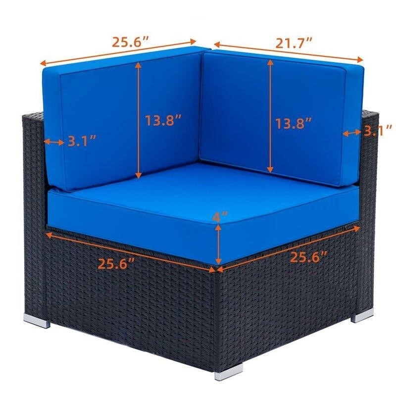 Aleighanna Wicker/Rattan 6 - Person Seating Group with Cushions