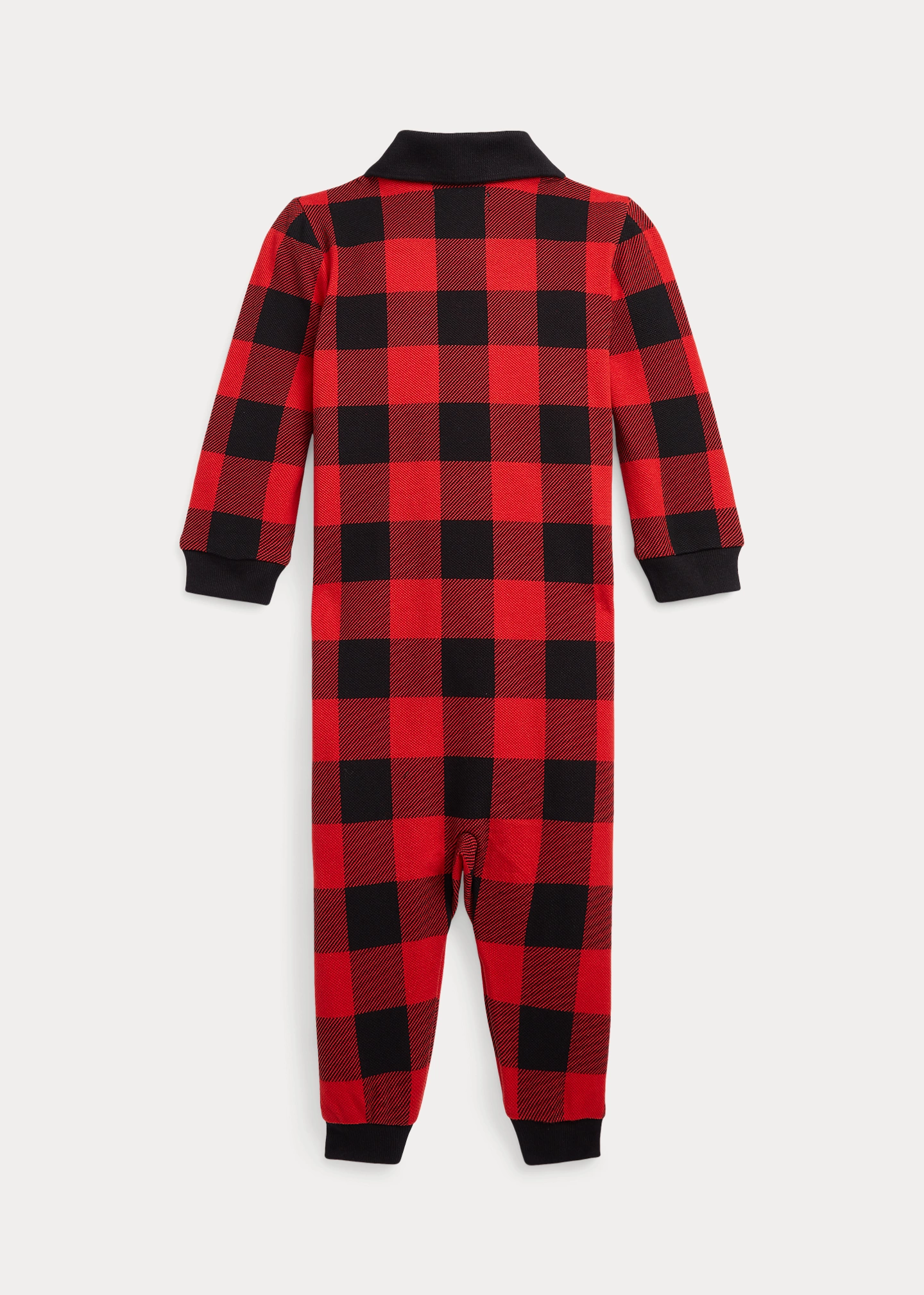 Buffalo Check Cotton Mesh Polo Coverall