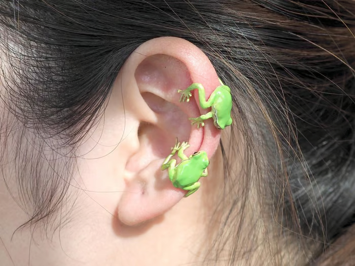 🐸Tree Frog Ring & Earrings