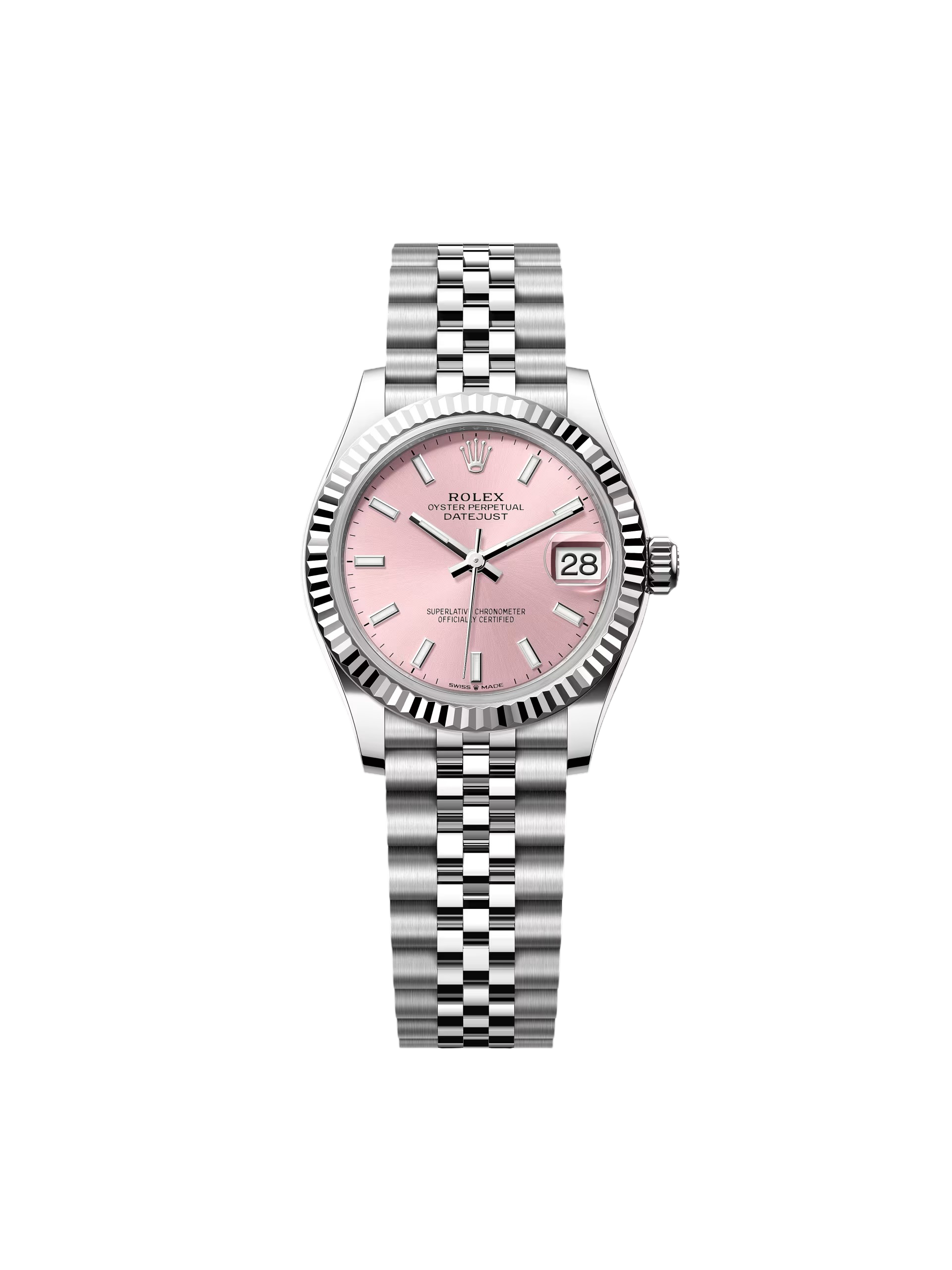 [2026 Mirror Grade]RLX Datejust m278274-0013/0014 Pink Dial 31mm Fluted Bezel Oyster Bracelet