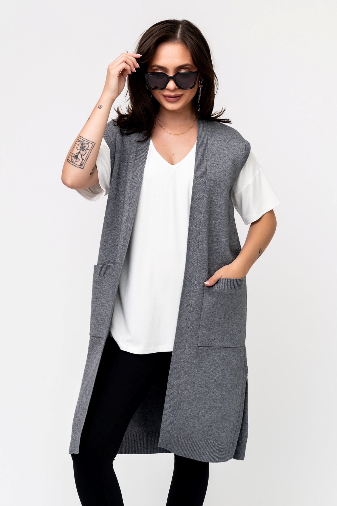 ‌Breeze Drape V-Neck Slouch Top