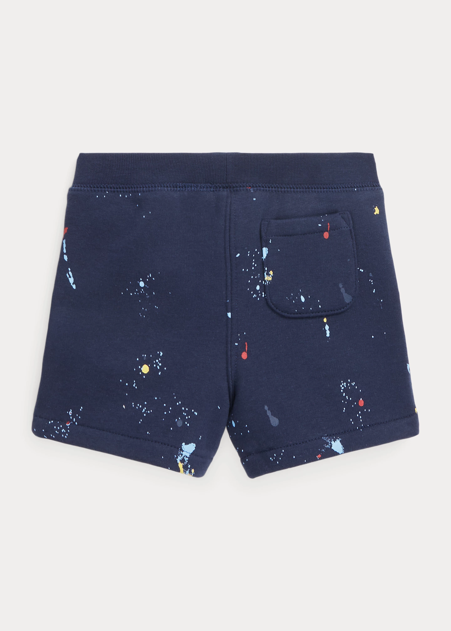 Paint-Splatter-Print Fleece Short