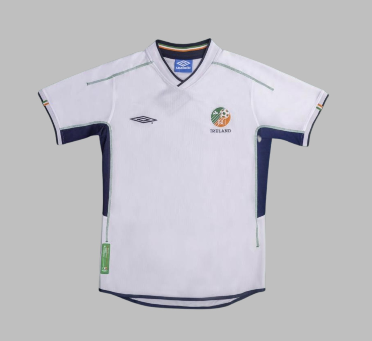 Ireland Retro Soccer Jersey Away Custom Shirt 2002